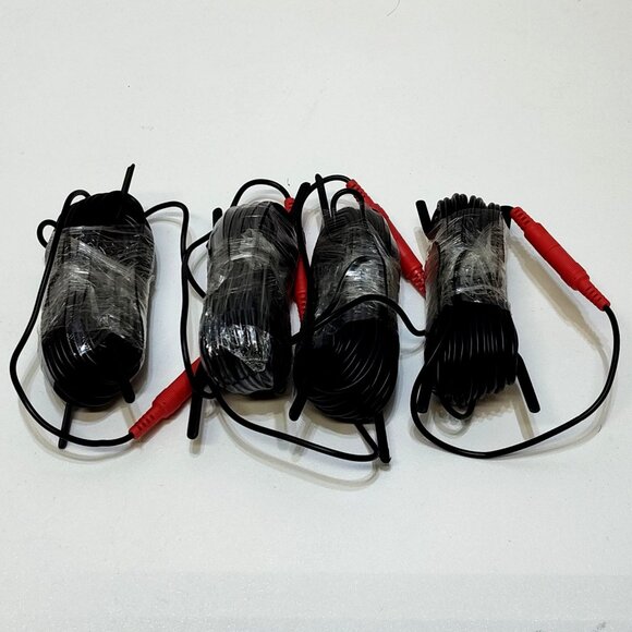 Security Camera Power Extension Cable 12V 2.1mm x 5.5mm plug 4 Pack 30' Cables - Picture 1 of 6